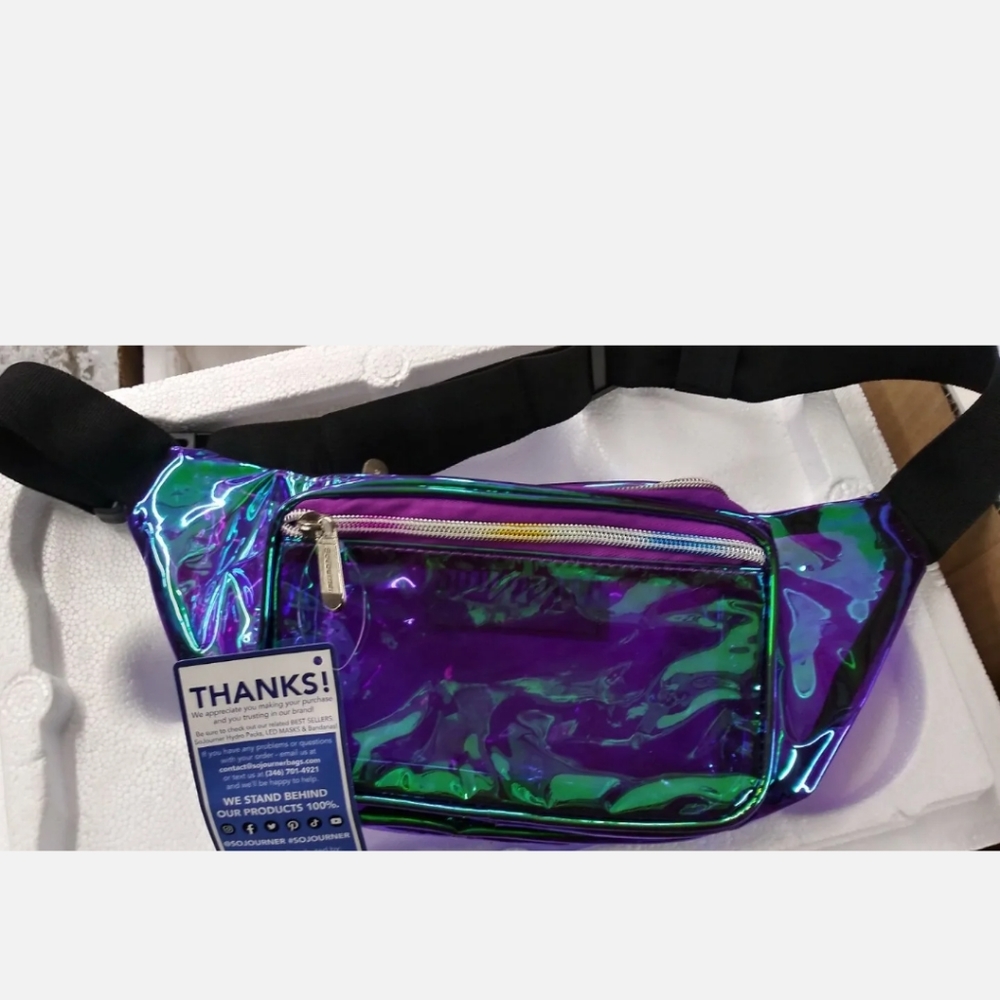 Holographic Iridescent Sojourner Fanny Pack